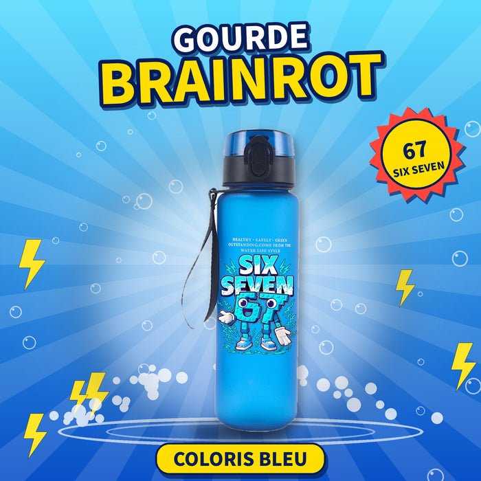 Gourde Brainrot 750 ml – 67 – Bleu