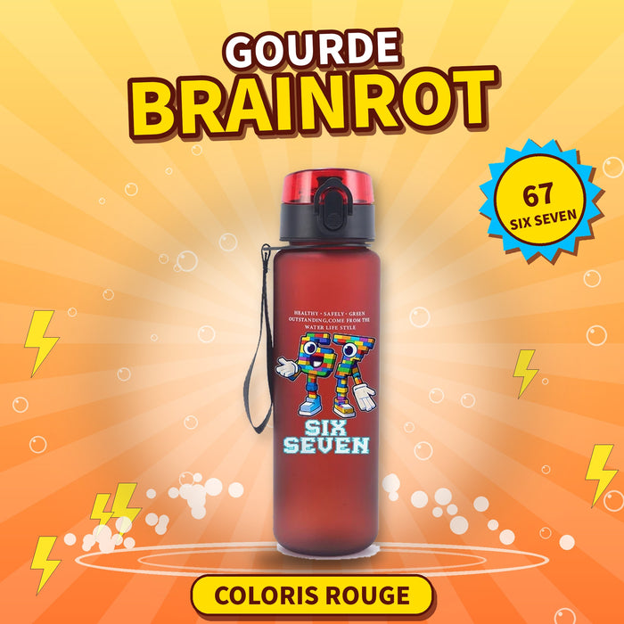 Gourde Brainrot 750 ml – 67 – Rouge