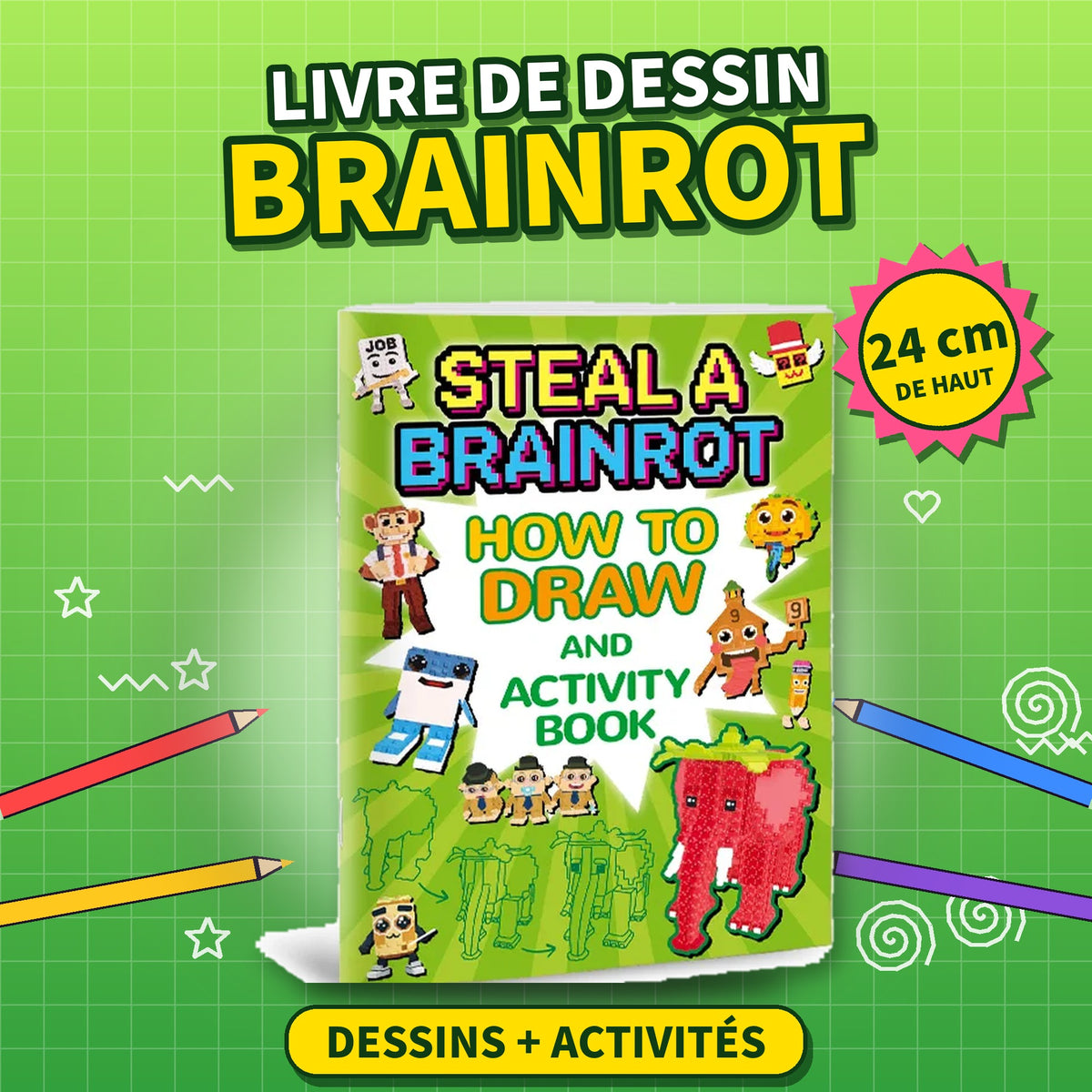 Livre « Comment dessiner les Brainrot » – Pas à pas